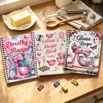 Personalized Mixer Spoon Kitchen Supplies Recipe A5 Notebook with Name Daily Use Birthday Gift for Cooking Lover Baker