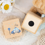 Personalized Watercolor Race Car Police Car Excavator Wooden Money Box Piggy Bank with Name Birthday Anniversary Gift for Kids