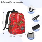 Mochila personalizada de gran capacidad con temática de dinosaurio y nombre regalo de vuelta al cole y cumpleaños para niños y amantes de dinosaurios