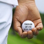 Personalisierter witziger Golfball mit Gesicht & Scherzspruch | Kleinigkeit | Golfzubehör | Weihnachten Geburtstag & Vatertag Geschenk für Golfer