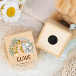 Personalized Cartoon Animal Rainbow Wooden Cube Money Box with Name Room Decor Birthday Anniversary Gift for Kids