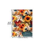 Personalised Retro Exquisite Wildflower Faith Journal Notebook with Name Daily Prayer Birthday Gift for Women Christians