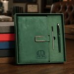Personalized Initial PU Leather A5 Notebook with Text Daily Use Birthday Back to School Gift for Teacher Colleague Master’s Student