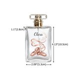 Fiorellino personalizzato: scarpette da ballo, flacone di profumo ricaricabile con nome, per uso quotidiano, ricordo per la festa nuziale, regalo di compleanno per donna ballerina