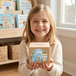 Personalized Cartoon Animal Rainbow Wooden Cube Money Box with Name Room Decor Birthday Anniversary Gift for Kids