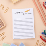 Personalised A Note From Teacher Notepad Memo Pad with Text and 6 Pencil Heart Stickers Back to School Appreciation Gift for Teacher