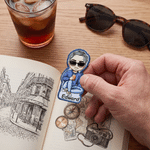 Personalised Cartoon Character Embroidery Bookmark with Name Back to School Reading Birthday Gift for Bookworms