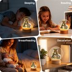 Personalized Jungle Animal Initial Acrylic Night Light with Name Bedroom Decor Baby Shower Gift for Babies Toddlers