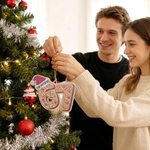 Personalized Six Seven Gingerbread Wooden Christmas Ornament with Name and Year Tree Decor Christmas Gift for Teens and Kids