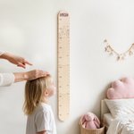 Personalised Cute Goose Baby Growth Chart Ruler with Name Nursery Baby Room Decor Birthday Gift for Baby Kid