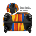 Personalized Pop Style Photo Suitcase Cover with Name Fits 18-32 Inches Suitcase Travel Birthday Gift for Girlfriend Boyfriend Couple