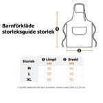 Personligt barnförkläde och kockmössa med namn och djurmotiv justerbar present till skolstart födelsedag pojkar flickor