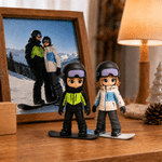 Personalized 3D Printed Snowboard Statue from Photo Unique Sports Keepsake Gift for Sports Ski Lovers