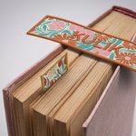 Personalised Vintage Flower Bookmark with Embroidered Name Reading Birthday Graduation Gift for Book Lovers Bookworms