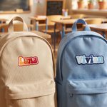 Toppa personalizzata con ricamo floreale multicolore, da applicare a caldo o da cucire: regalo per il rientro a scuola per bambini e studenti