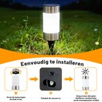 Gepersonaliseerde Always Forever tuinlamp op zonne-energie met foto en naam - tuindecoratie herdenkingscadeau ter nagedachtenis aan een dierbare