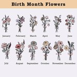 Personalized Retro Birth Flower Oxford Large Cylindrical Yarn Storage Bag with Name Daily Use Birthday Gift for Crochet Lovers Women