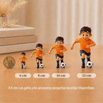 Figura 3D personalizada de futbolista con foto y nombre decoración de escritorio regalo de cumpleaños para niños y amantes del fútbol