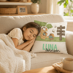 Personalized Classic Winnie the Pooh Soft Throw Pillow Cover with Name and Surname Home Decor Birthday Gift for Boys Girls