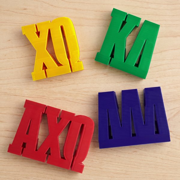 Personalized 3D Printed Sorority Greek Letter Belt and Bag PLA Charm Bid Day Sisterhood Gift for Sisters Friends | Callie × Affinity Licensing