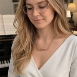 Personalised Dainty Staff Note Musical Sterling Silver Necklace with Hidden Secret Message Birthday Gift for Musician Women