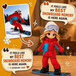 Personalized 3D Printed Snowboard Statue from Photo Unique Sports Keepsake Gift for Sports Ski Lovers