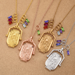 Personalized Antique Victorian Locket Birthstone Necklace with Photo and Text Dainty Jewelry Memorial Birthday Gift for Women