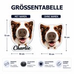 Personalisierter Acryl-Fotomagnet mit Hundefoto und 3D-Nase | mit Namen | Kühlschrankmagnet | Geburtstags- und Gedenkgeschenk für Hundebesitzer