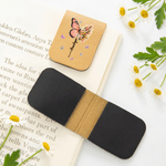 Personalised Butterfly Birth Flower Magnetic PU Leather Bookmark Clip with Name Reading Birthday Gift for Book Lovers Bookworms