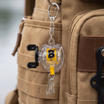Personalised Fishing Reel Design Retractable Keyring Bag Charm with Initials Daily Use Fishing Accessory Birthday Gift for Fishing Lover