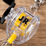 Personalised Fishing Reel Design Retractable Keyring Bag Charm with Initials Daily Use Fishing Accessory Birthday Gift for Fishing Lover