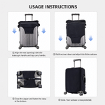 Personalized Comic Cartoon Style Photo Luggage Cover Fits 18-32 Inches Suitcase with Name Daily Use Travel Accessories Birthday Gift for Travel Lovers