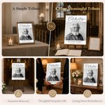Personalized Photos Canvas Prints with Name and Date Ship from USA Funeral Ceremony Memorial Service Decor Sympathy Gift for Loss of Loved One