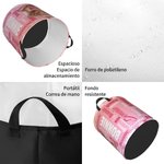 Cesta de la ropa sucia personalizada con foto de personaje de dibujos animados y nombre con asas regalo de vuelta al cole y de cumpleaños para niños