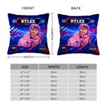 Personalised Fantasy Racing Car Photo Soft Cushion Cover with Name Home Decor Back to School Birthday Gift for Kids