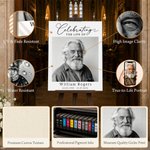 Personalized Photos Canvas Prints with Name and Date Ship from USA Funeral Ceremony Memorial Service Decor Sympathy Gift for Loss of Loved One