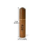 Personalised Minimalist Wooden Needle Storage Case with Engraved Name Daily Use Birthday Gift for Sewing Lovers