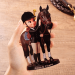 Personalised Cartoon the Horse and I Photo Acrylic Ornament with Text  Horseback Riding Birthday Gift for Horse Owners