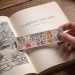 Personalised Vintage Flower Bookmark with Embroidered Name Reading Birthday Graduation Gift for Book Lovers Bookworms