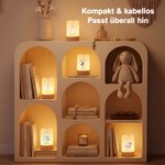 Personalisiertes Christkind Nachtlicht | mit Namen | dimmbar und USB-wiederaufladbar | Kinderzimmer Deko | Taufe Weihnachten Geschenk für Kinder