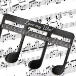 Personalised Classic Music Note Page Holder Bookmark with Text Read Accessory Birthday Gift for Musician