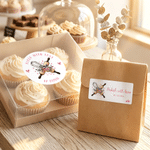 Personalized Creative Baking Element Waterproof Stickers with Text Baking Birthday Gift for Baker Baking Enthusiast
