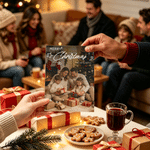 Personalised Christmas Tree Photos Collage Greeting Card with Text and Envelope Christmas New Year Gift for Family Friends