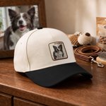 Casquette de baseball multicolore ajustable, personnalisée avec photo de votre animal et nom brodé – À porter au quotidien, idéale pour les fêtes et les anniversaires, cadeau parfait pour les amoureux