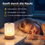 Personalisiertes Christkind Nachtlicht | mit Namen | dimmbar und USB-wiederaufladbar | Kinderzimmer Deko | Taufe Weihnachten Geschenk für Kinder