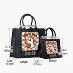 Personalised Halloween Cartoon Ghost Bat Large Capacity Jute Bag with Name Halloween Party Trick or Treat Activity Gift for Kids
