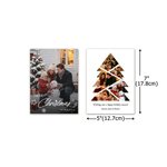 Personalised Christmas Tree Photos Collage Greeting Card with Text and Envelope Christmas New Year Gift for Family Friends
