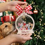 Personalized Cute Snowman Family Christmas Shaker Ornament with Name Home Decor Christmas Gift for Family Friends