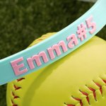 Personalised Multicolour Softball Fielder’s Mask Name Plate with Text Season‑End Gift for Softball Athletes