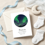 Personalised Foldable Circle Heart Shaped Star Map Greeting Card with Text and Envelope Wedding Anniversary Birthday Gift for Couple
